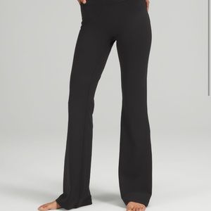 Navy blue Lululemon nulu flare leggings